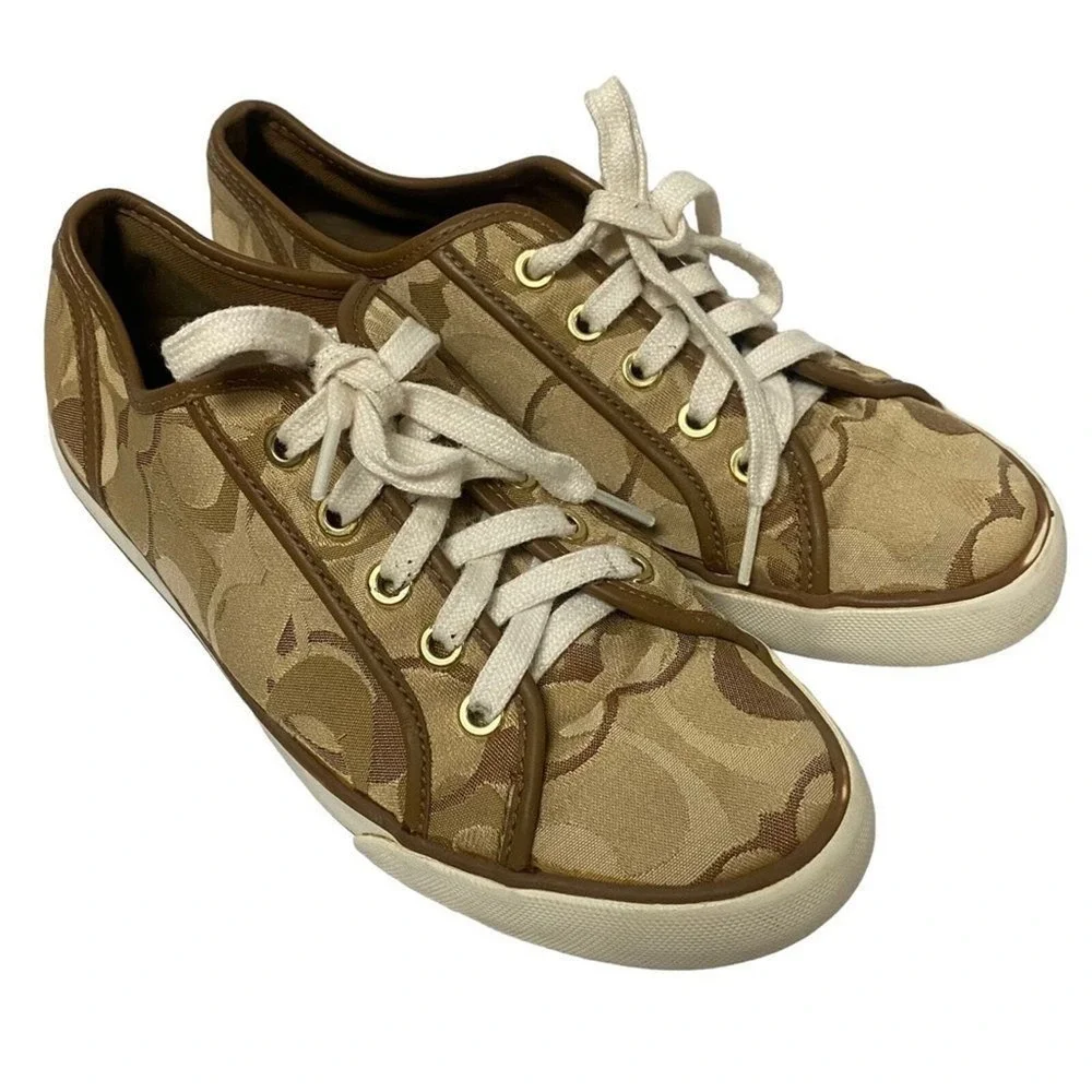 Coach Dee Allover CC Print Sneakers for‎ Women Sz 7B
